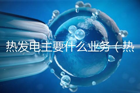 熱發電主要什么業務(熱 發電)