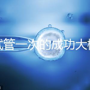 做試管一次的成功大概要多少錢?