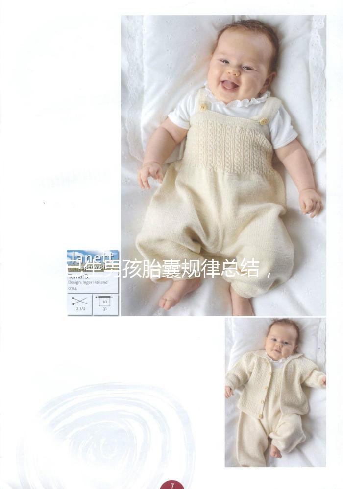 已生男孩胎囊規律總結，3個孕囊數據兩大一小可能是兒子