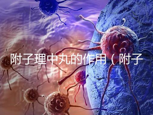 附子理中丸的作用(附子理中丸的作用與功效)