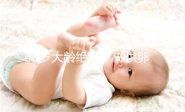 48歲大齡絕經，做供卵試管嬰兒的成功率有多高？